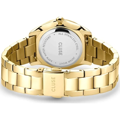 Cluse Féroce Petite Steel Watch and Double Chain Bracelet, Gold Colour női óra szett (CG11201)