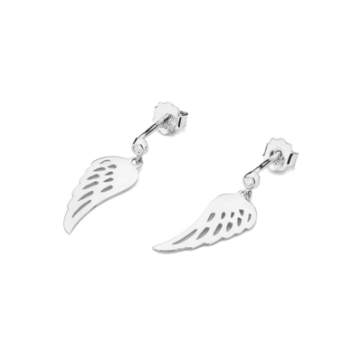 Fehér arany szárny fülbevaló (CK012-585-B0.03W)