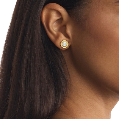 Calvin Klein Twisted Bezel Solitaire női fülbevaló (CKJ35000772)