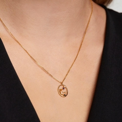 PD Paola Vízöntő csillagkép ezüst nyaklánc (CO01-342-U)