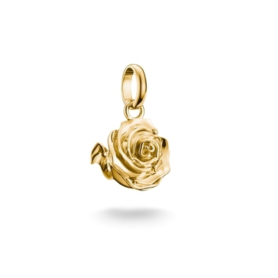 Thomas Sabo Charm Club Connect aranyozott Rózsavirág charm medál (CC1263-413-39)