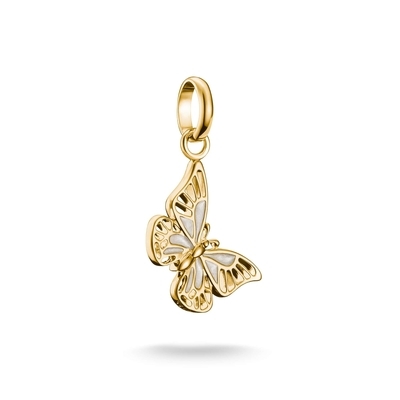 Thomas Sabo Charm Club Connect aranyozott pillangó charm medál (CC1265-427-14)