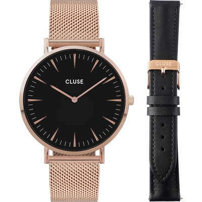 Cluse Boho Chic Rose Gold női óra szett (CG10106)