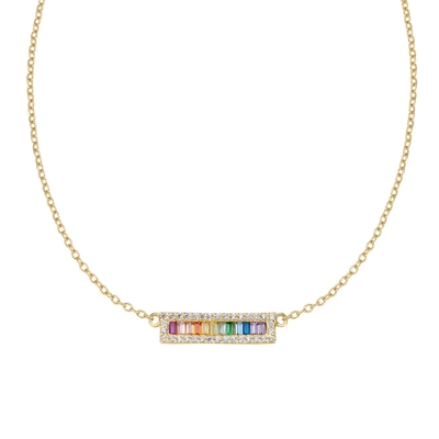 Amen ezüst Szivárvány nyaklánc 45 cm (CLRATAGMZ3)