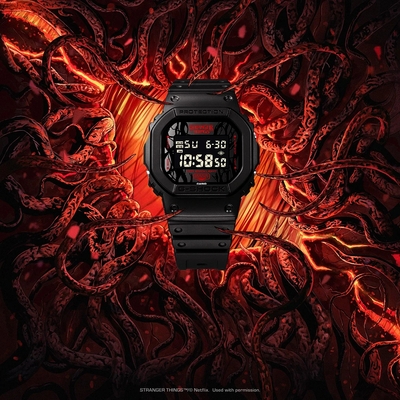 Casio G-Shock X Stranger Things Limited Edition férfi óra (DW-5600STT-1ER)
