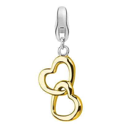 Dream Dupla Szív charm (DC-669)