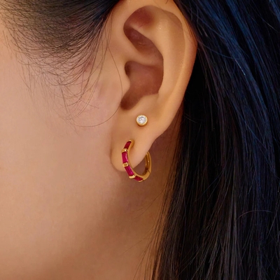 Ania Haie aranyozott ezüst fülbevaló (E071-04G)