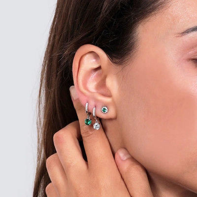 Amen ezüst fülbevaló (ECIPBBBZ)