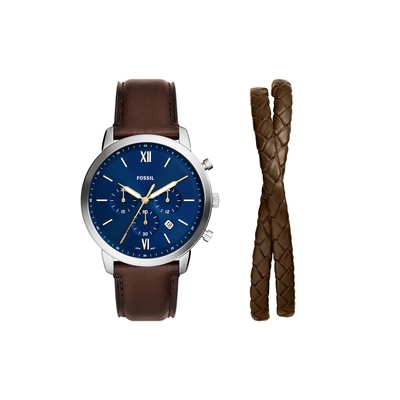 Fossil Neutra Chronograph férfi óra szett (FS6018SET)