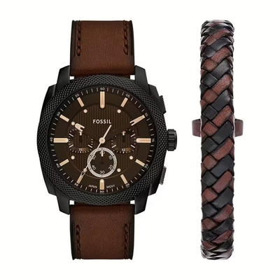 Fossil Machine Chronograph férfi óra szett (FS6102SET)