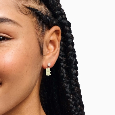 Thomas Sabo x Haribo fehér gumimaci kristályüveg fülbevaló (H2330-052-14)