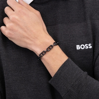 Boss Kode Chain férfi karkötő 19 cm (HBJ1580728M)