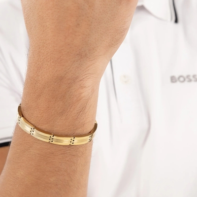Boss Brooks férfi karkötő 19 cm (HBJ1580805)