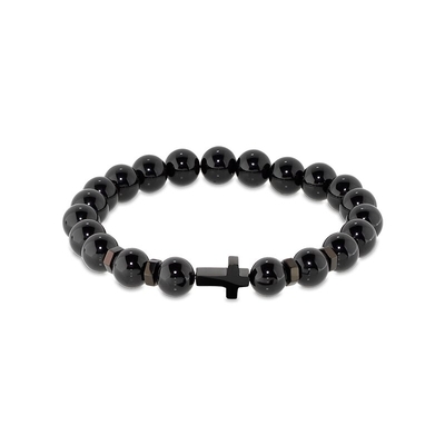 ROCHET ásványi karkötő kereszt medállal (HB89801)