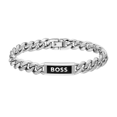 Boss Kassy Emblem férfi karkötő 19 cm (HBJ1580679M) Boss Kassy Emblem férfi karkötő 19 cm (HBJ1580679M)
