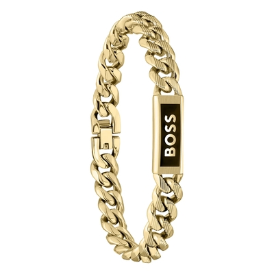 Boss Kassy Emblem férfi karkötő 19 cm (HBJ1580680M)