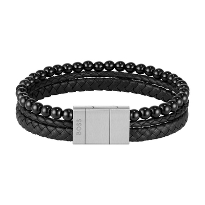 Boss Sphere Mixed férfi karkötő 19 cm (HBJ1580786)