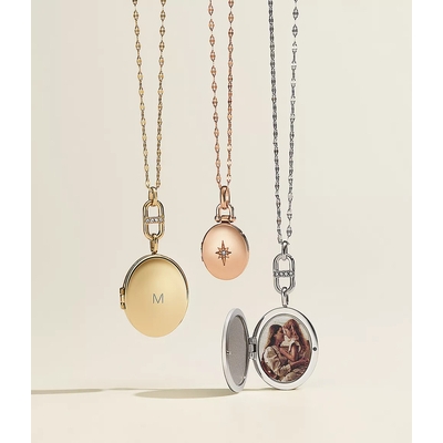 Fossil Sadie Locket Collection nyitható női nyaklánc (JF04429791)