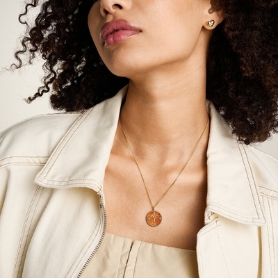 Fossil "Kos" horoszkóp női nyaklánc (JF04838710)