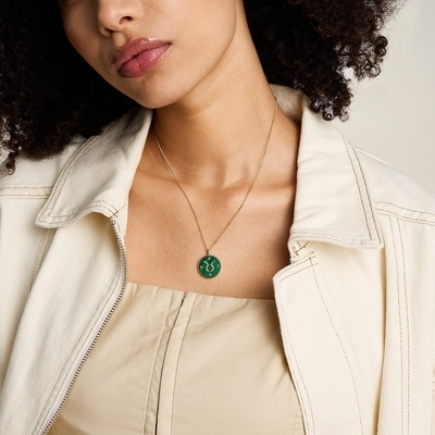 Fossil "Bika" horoszkóp női nyaklánc (JF04839710)