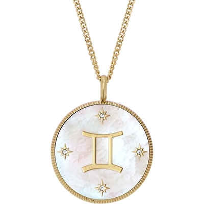 Fossil "Ikrek" horoszkóp női nyaklánc (JF04840710)