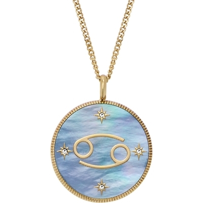 Fossil "Rák" horoszkóp női nyaklánc (JF04841710)