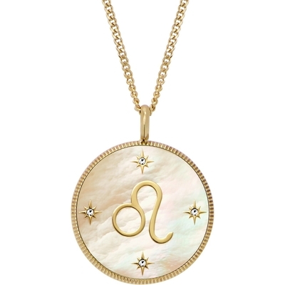 Fossil "Oroszlán" horoszkóp női nyaklánc (JF04842710)