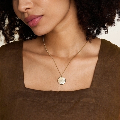 Fossil "Oroszlán" horoszkóp női nyaklánc (JF04842710)