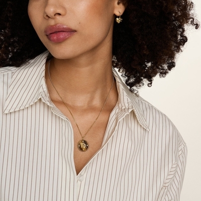 Fossil "Szűz" horoszkóp női nyaklánc (JF04843710)