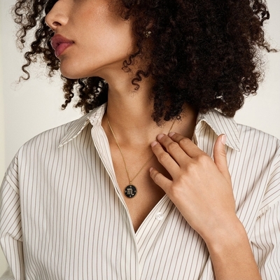 Fossil "Skorpió" horoszkóp női nyaklánc (JF04845710)