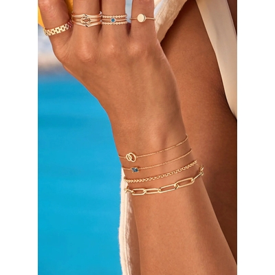 Jackie Gold karikák arany karlánc (JKB25.408)