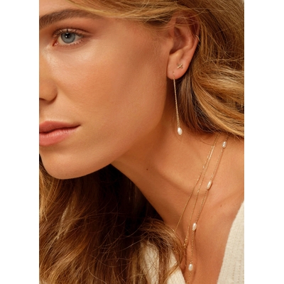 Jackie Gold Amalfi gyöngyfűző arany fülbevaló (JKE22.204)