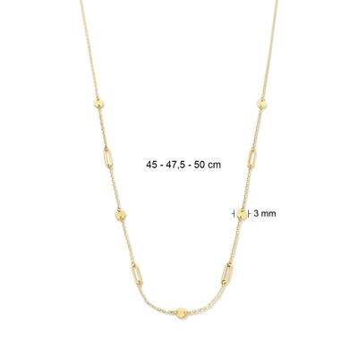 Jackie Gold szépművészeti arany nyaklánc 50 cm (JKN22.254)