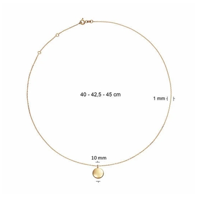Jackie Gold arany nyaklánc 45 cm (JKN24-467) Jackie Gold arany nyaklánc 45 cm (JKN24-467)