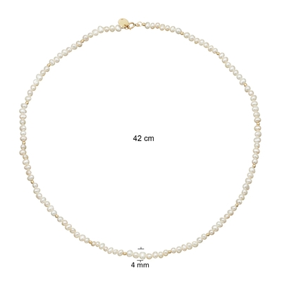 Jackie Gold gyöngy arany nyaklánc 42 cm (JKN24.408)