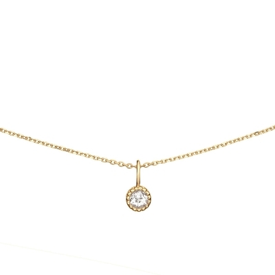 Jackie Gold sugárzó fehér Topáz nyaklánc 42 cm (JKN25.511)
