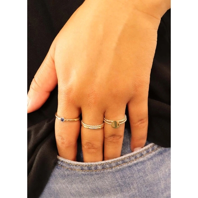 Jackie Gold Villa Cimbrone arany gyűrű 52-es méret (JKR22.218-52)