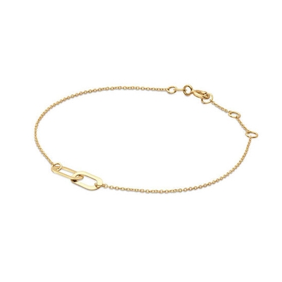 Jackie Gold Dupla láncszem arany karlánc (JKB24.462)