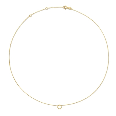 Jackie Gold buborékos kör arany nyaklánc 45 cm (JKN24.060)