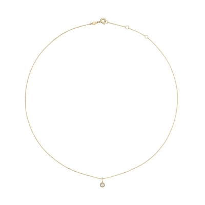 Jackie Gold sugárzó fehér Topáz nyaklánc 42 cm (JKN25.511)