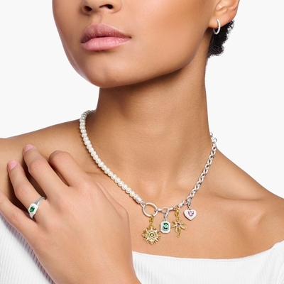 Thomas Sabo Charming Collection gyöngy nyaklánc (KE2188-082-14-L45)