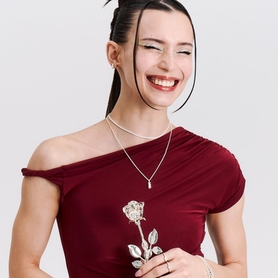 Thomas Sabo x Haribo ezüst gumimaci nyaklánc 50 cm (KE2325-001-21-L50)