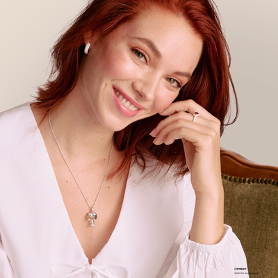 Thomas Sabo Peanuts Snoopy és Woodstock nyaklánc (KE2345-565-7-L50)