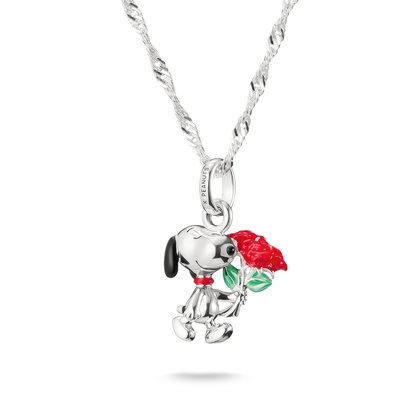Thomas Sabo Peanuts Snoopy rózsával nyaklánc (KE2353-664-7-L45)