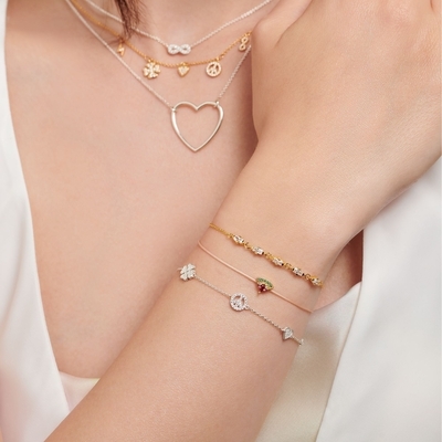 Thomas Sabo Little Secret Görögdinnye karkötő 20 cm (LS126-488-7-L20)