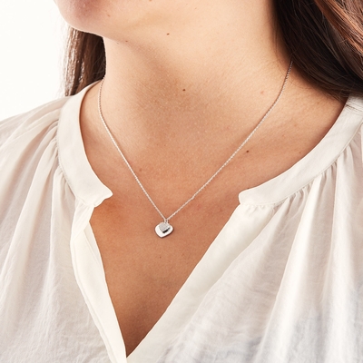 Michael Kors ezüst szív nyaklánc (MKC1120AN040)