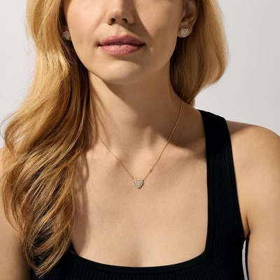 Michael Kors ezüst nyaklánc szett (MKC1756CZSET)