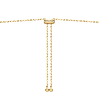 Ania Haie aranyozott ezüst nyaklánc (N058-06G)