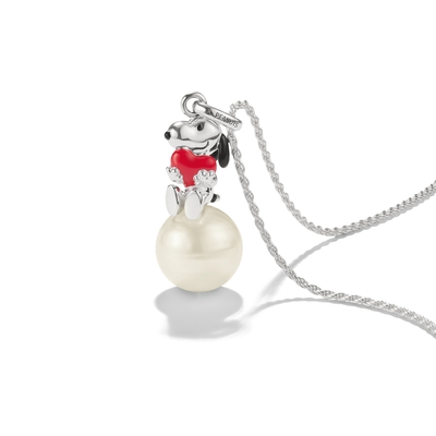 Thomas Sabo Peanuts Snoopy gyöngy szívvel medál (PE991-664-14)