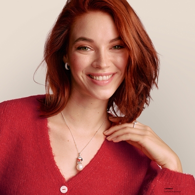 Thomas Sabo Peanuts Snoopy gyöngy szívvel medál (PE991-664-14)